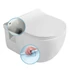 Kép 1/9 - BRILLA RIMLESS fali WC beépített bidézuhannyal, 36,5x53cm