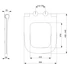 Kép 2/9 - BELLO WC-ülőke Soft Close, duroplast, fehér/króm