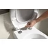 Kép 3/9 - AVVA SLIM WC-ülőke, soft close, króm/fehér