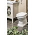 Kép 7/7 - RETRO Soft Close WC-ülőke, polyester, fehér/bronz