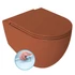 Kép 1/7 - ISVEA INFINITY RIMLESS fali WC, 36,5x53cm, terracotta