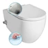 Kép 1/9 - INFINITY fali WC bidé funkcióval, hidegvizes, Rimless, 36,5x53 cm