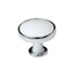 Kép 1/3 - fém fogantyú, átm:30mm, króm/fehér
