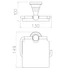 Kép 2/4 - DIAMOND WC-papírtartó, bronz