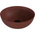 Kép 1/4 - BANERA ROUND öntöttmárvány mosdó, átm:39cm, matt barna