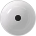 Kép 4/4 - BANERA ROUND öntöttmárvány mosdó, átm:39cm, fehér/matt bézs