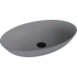 Kép 1/3 - BANERA OVAL öntöttmárvány mosdó, 60x40cm, matt szürke