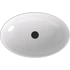 Kép 3/3 - BANERA OVAL öntöttmárvány mosdó, 60x40cm, fehér/matt szürke