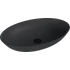 Kép 1/4 - BANERA OVAL öntöttmárvány mosdó, 60x40cm, matt antracit