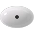 Kép 4/4 - BANERA OVAL öntöttmárvány mosdó, 60x40cm, fehér/matt antracit