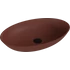 Kép 1/4 - BANERA OVAL öntöttmárvány mosdó, 60x40cm, matt barna