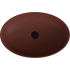 Kép 4/4 - BANERA OVAL öntöttmárvány mosdó, 60x40cm, matt barna