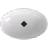 Kép 4/4 - BANERA OVAL öntöttmárvány mosdó, 60x40cm, fehér/matt barna
