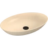 Kép 1/4 - BANERA OVAL öntöttmárvány mosdó, 60x40cm, matt bézs