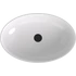 Kép 4/4 - BANERA OVAL öntöttmárvány mosdó, 60x40cm, fehér/matt bézs
