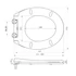 Kép 2/9 - ADINA WC-ülőke, Soft Close, INOX PÁNTOK, Easy Take, duroplast/fehér