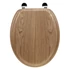 Kép 4/5 - AQUALINE WC-ülőke, MDF, tölgy