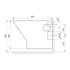 Kép 2/6 - BRUCKNER IMOGEN RIMLESS fali WC, 36x50cm