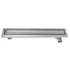 Kép 1/6 - AQUALINE PAVINO padlóösszefolyó burkolható rosttal, 76x14cm, inox