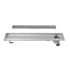 Kép 5/6 - AQUALINE PAVINO padlóösszefolyó burkolható rosttal, 76x14cm, inox