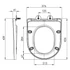 Kép 2/4 - BRUCKNER LEON WC-ülőke, Slim, Soft Close, duroplast