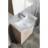 Kép 5/8 - AQUALINE KERAMIA FRESH mosdótartó szekrény, 60,5x74x34cm, platina tölgy