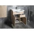 Kép 6/8 - AQUALINE KERAMIA FRESH mosdótartó szekrény, 60,5x74x34cm, platina tölgy