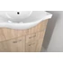 Kép 7/8 - AQUALINE KERAMIA FRESH mosdótartó szekrény, 60,5x74x34cm, platina tölgy