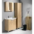 Kép 3/6 - AQUALINE KERAMIA FRESH mosdótartó szekrény, 74,5x74x34,5cm, platina tölgy
