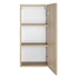 Kép 3/4 - AQUALINE ZOJA/KERAMIA FRESH felső szekrény, 35x76x23cm, bal platina tölgy