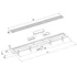 Kép 2/3 - BRUCKNER padlóösszefolyó, inox ráccsal, DN50, 710x122x65mm
