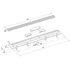 Kép 2/3 - BRUCKNER padlóösszefolyó, inox ráccsal, DN50, 910x122x65mm