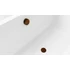 Kép 3/4 - POLYSAN kád le- és túlfolyó, bovdenes, 800mm, átm.:72mm, matt réz