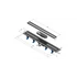 Kép 2/4 - POLYSAN TILE műanyag padlóösszefolyó, inox rosttal , L=920mm