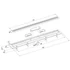 Kép 2/4 - POLYSAN INDY padlóösszefolyó, inox ráccsal, superflow, DN50, 810x122x65mm