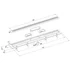 Kép 2/4 - POLYSAN INDY padlóösszefolyó, inox ráccsal, superflow, DN50, 910x122x65mm