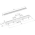 Kép 2/3 - POLYSAN KLAVER padlóösszefolyó, inox ráccsal, superflow, DN50, 910x122x65mm