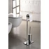Kép 3/5 - WC-papírtartó állvány kefével, króm