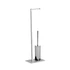 Kép 1/5 - WC-papírtartó állvány kefével, króm