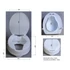 Kép 2/7 - RIDDER Magasított WC-ülőke, kapaszkodó nélkül, 10cm, fehér
