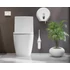 Kép 2/2 - ECOLORED fali WC-kefe, Soft Touch, ABS, fehér