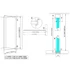 Kép 2/3 - POLYSAN ARCHITEX LINE edzett transzparent üveg, L 1000 - 1200 mm, H 1800-2600 mm