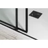 Kép 5/5 - ALTIS LINE BLACK szögletes zuhanykabin, 800x800mm, sarokbelépős, transzparent üveg