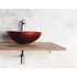 Kép 4/6 - MURANO ROSSO üvegmosdó, átm:40x14cm, piros