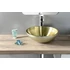 Kép 4/5 - MURANO SOFT BROWN üvegmosdó, átm:40x14cm, világos barna