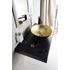 Kép 6/9 - MURANO BLACK-GOLD üvegmosdó, átm:40x14cm, arany/fekete