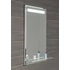 Kép 3/6 - AQUALINE LED tükör világítással, üveg polc, billenő kapcsoló, 50x80cm