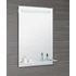 Kép 3/6 - AQUALINE LED tükör világítással, üveg polc, billenő kapcsoló, 60x80cm