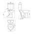 Kép 2/6 - DISABLE WC mozgássérülteknek tartállyal, ülőke nélkül, 49,5cm