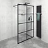 Kép 1/11 - GELCO CURE BLACK fix zuhanyfal, 1200mm, matt fekete